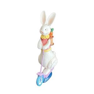 Easter Bunny in scooter toy 4”